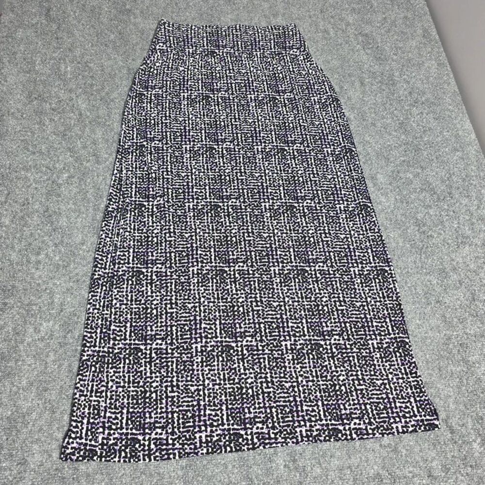 Apt. 9 Women’s Black & White Printed Midi Skirt